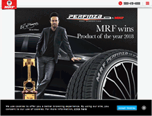 Tablet Screenshot of mrftyres.com